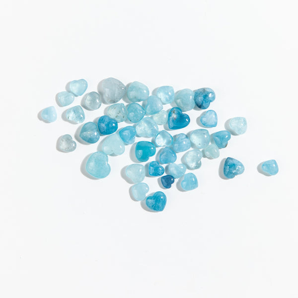 Aquamarine Mini Hearts