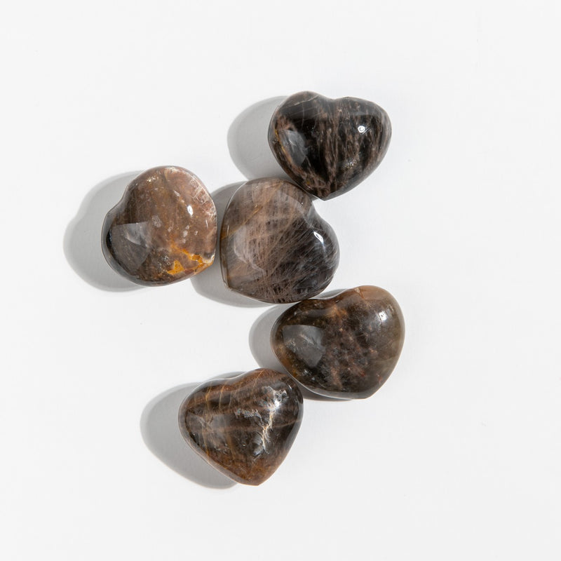 Black Moonstone Hearts