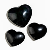 Black Obsidian Rainbow Hearts