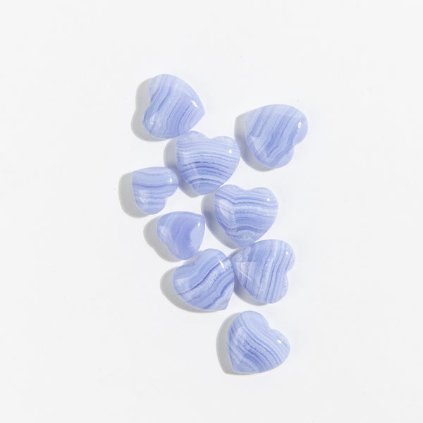 Blue Lace Agate Hearts