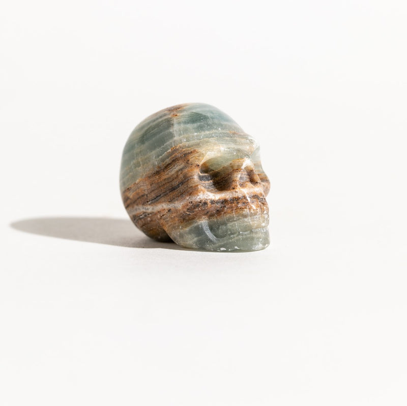 Blue Onyx Skull