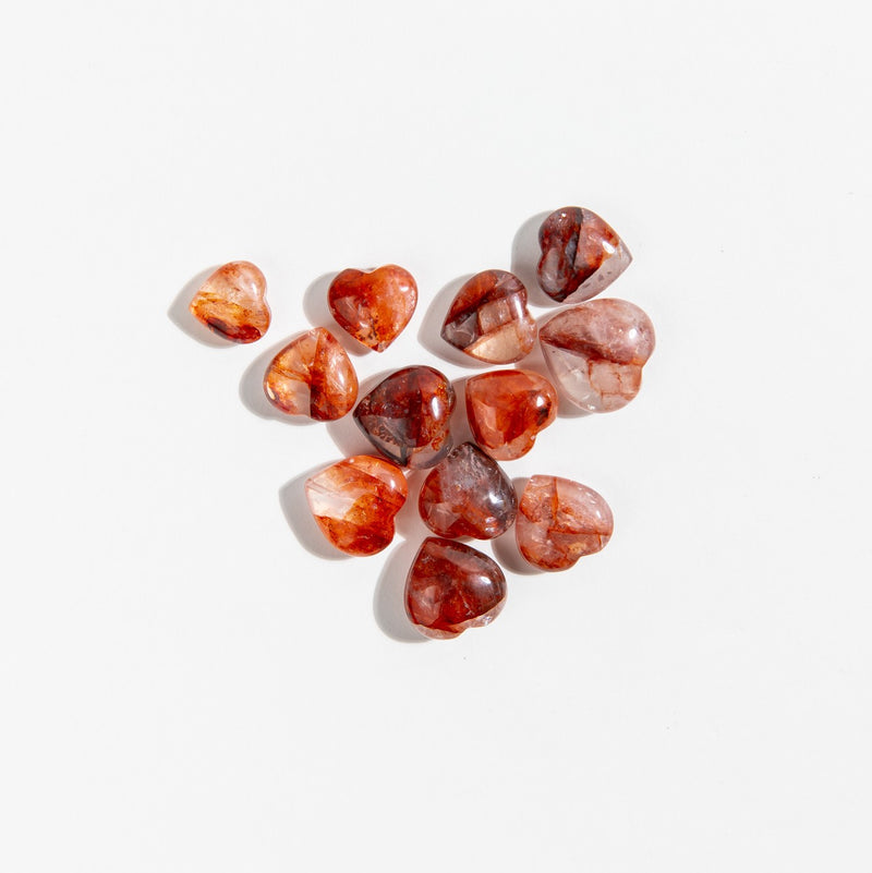 Fire Quartz Mini Hearts