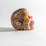 Flower Agate Skull