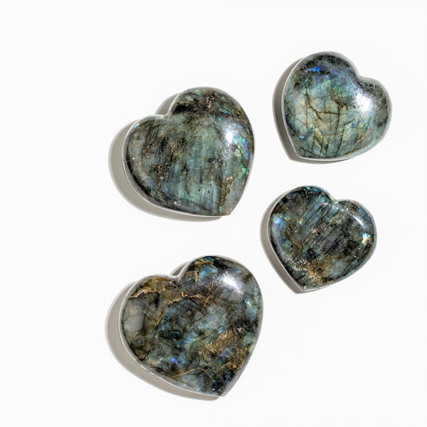 Labradorite Hearts