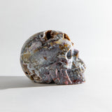 Mexican Agate Skull with Druzy