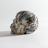 Mexican Agate Skull with Druzy