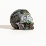 Moss Agate Skull