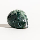 Moss Agate Skull