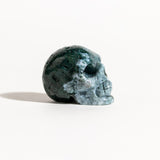 Moss Agate Skull