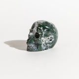 Moss Agate Skull