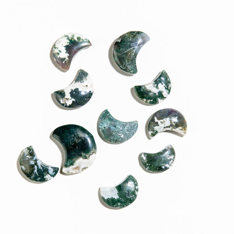 Moss Agate Moons