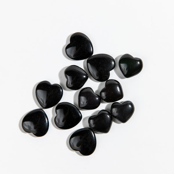 Black Obsidian Hearts