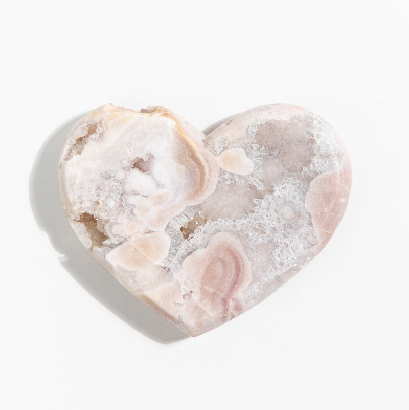 Pink Amethyst Druzy Heart