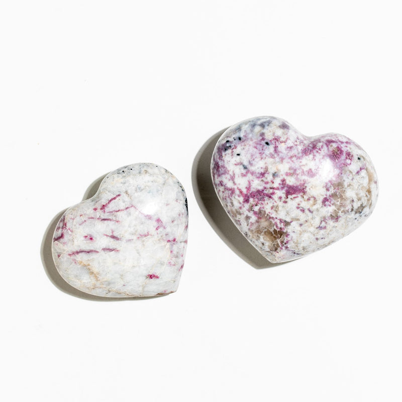 Pink Tourmaline Hearts