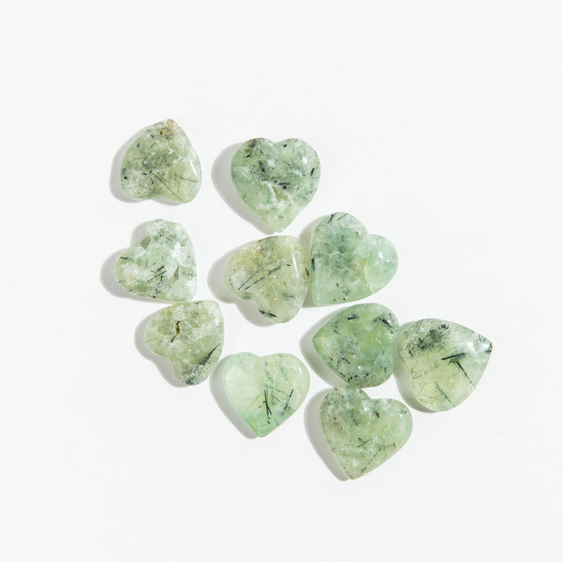 Prehnite Hearts