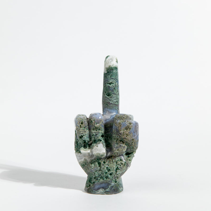 Moss Agate 'The Finger'