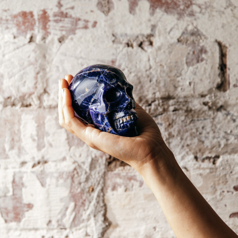 Sodalite Skull