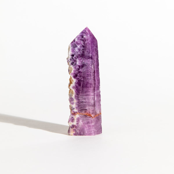 Fluorite Tower with Rough Edge