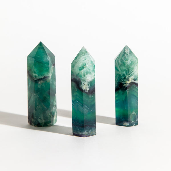 Fluorite Towers with Snowflake