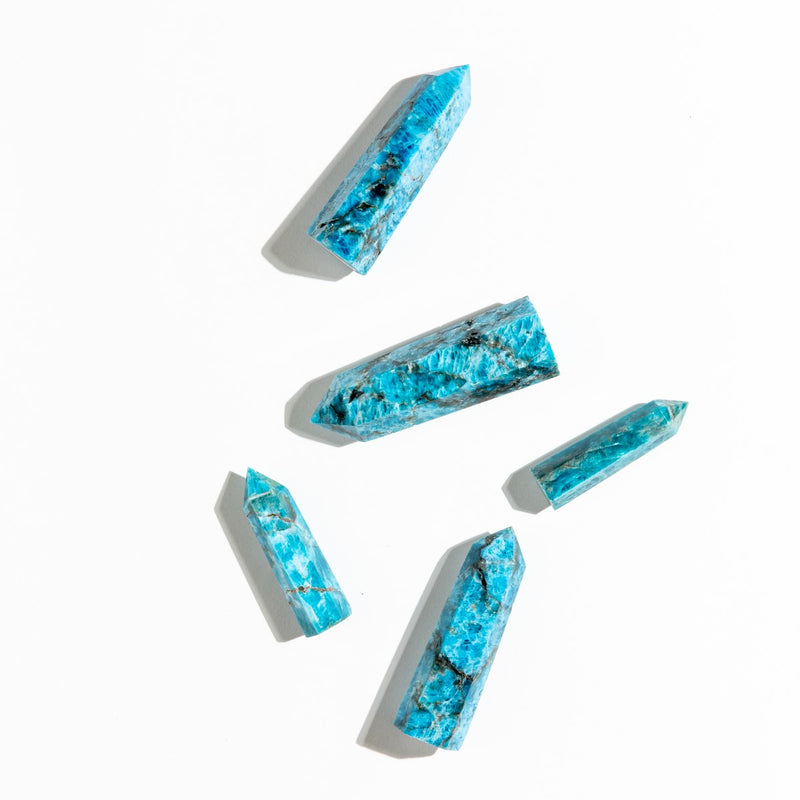 Blue Apatite Points