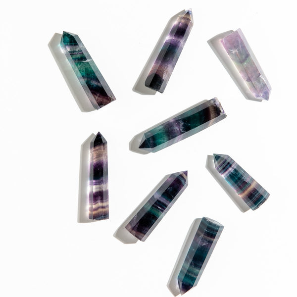 Rainbow Fluorite Points