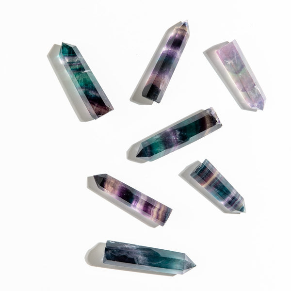 Rainbow Fluorite Points