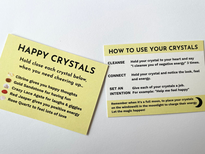 Kids 'HAPPY' Crystal Pack